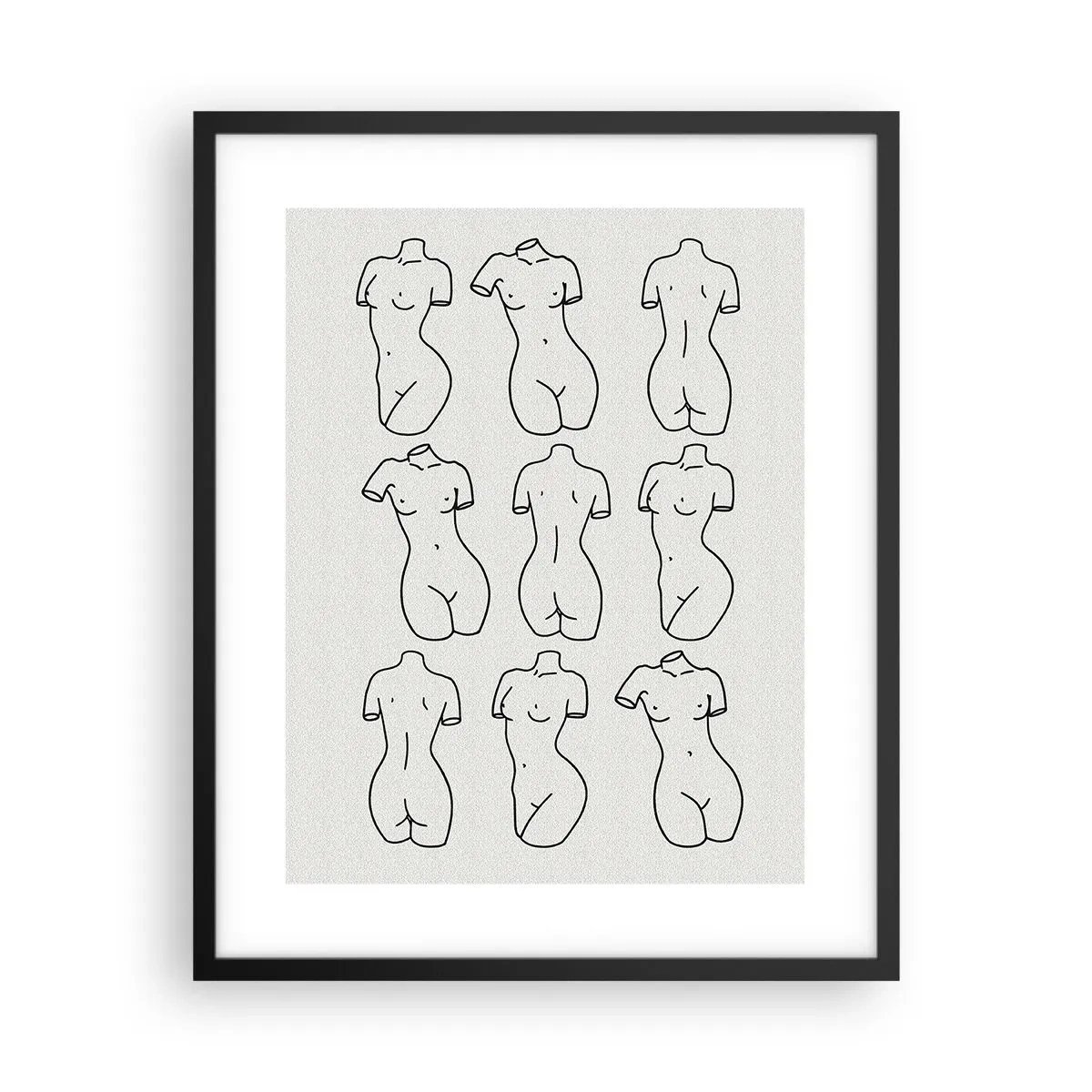 Poster in een zwarte lijst - Alleen Venus - 40x50 cm