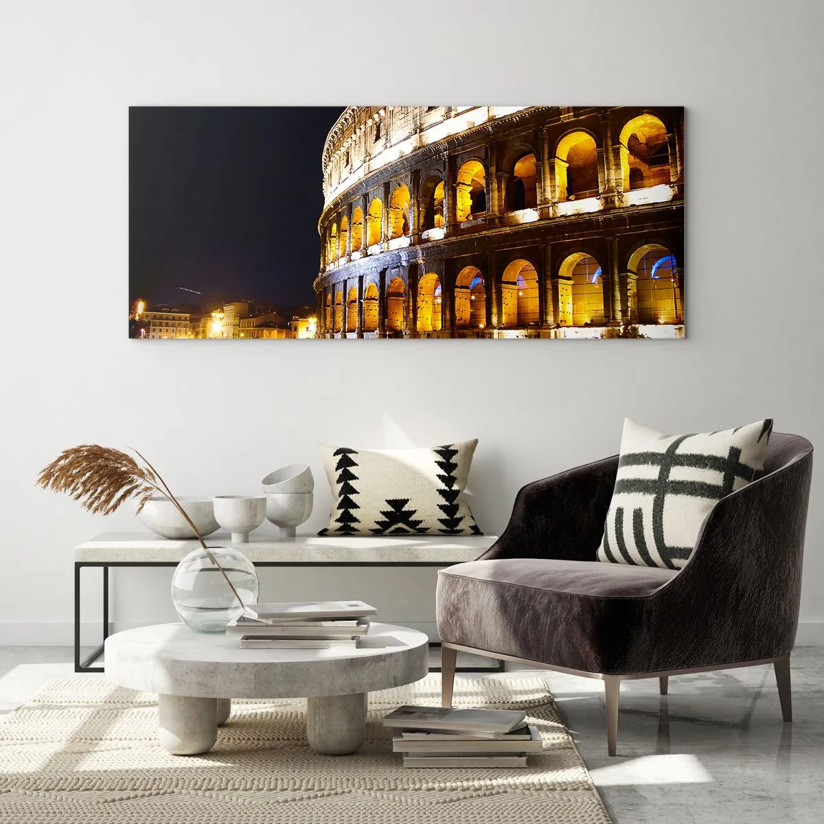 Schilderen op glas - Het is tijd om de Olympische Spelen te starten - 120x50 cm