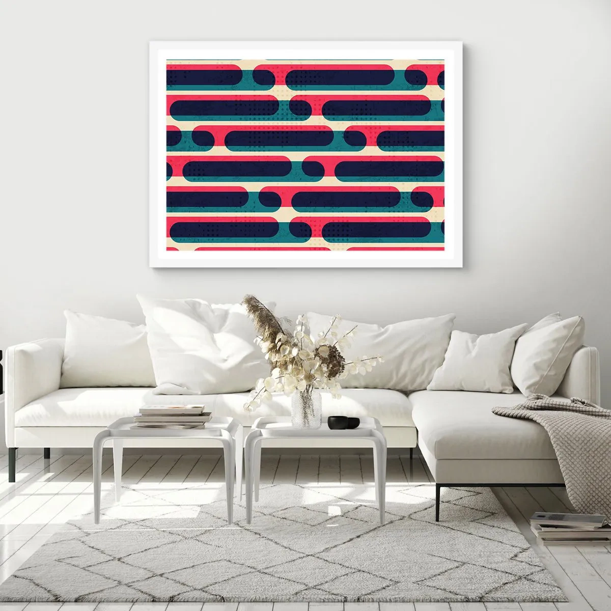 Poster in een witte lijst - In de diepte en vooruit - 40x30 cm