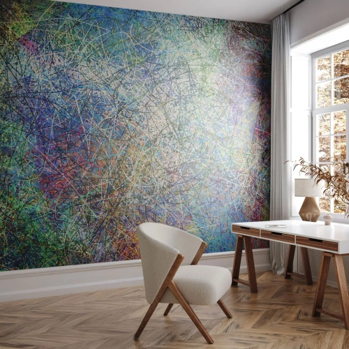 Zelfklevend Fotobehang Deluxe Sticker - Het is niet zo eenvoudig - Abstractie, Deel, Modern patroon - 250x175 cm