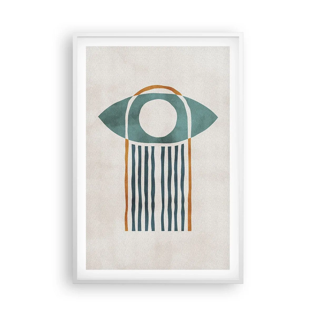 Poster in een witte lijst - Tekens en rituelen - 61x91 cm