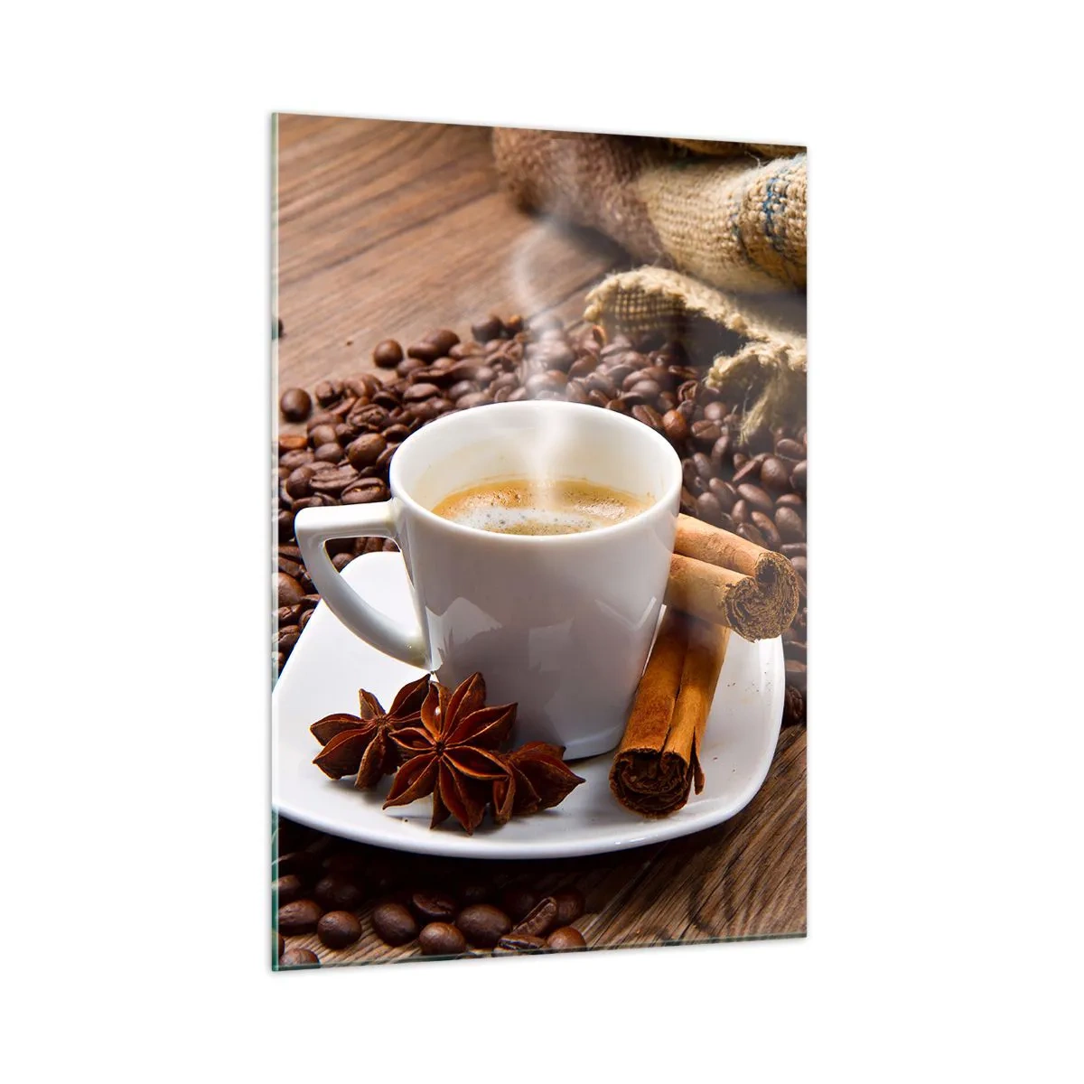 Schilderen op glas - Pittige smaak en aroma - 50x70 cm