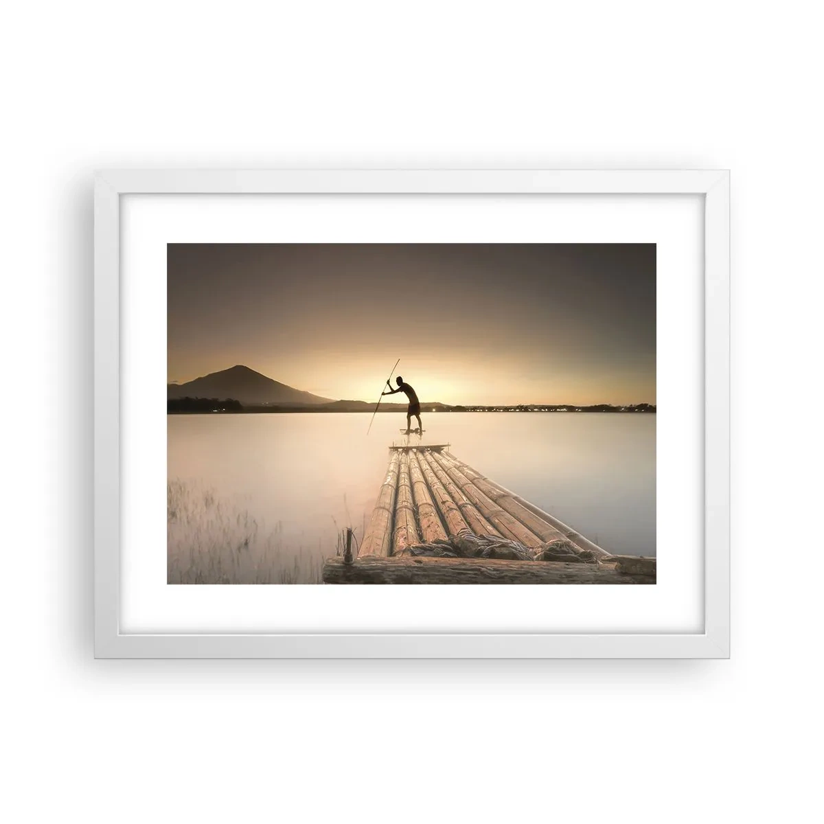 Poster in een witte lijst - Voor het slapen gaan - 40x30 cm