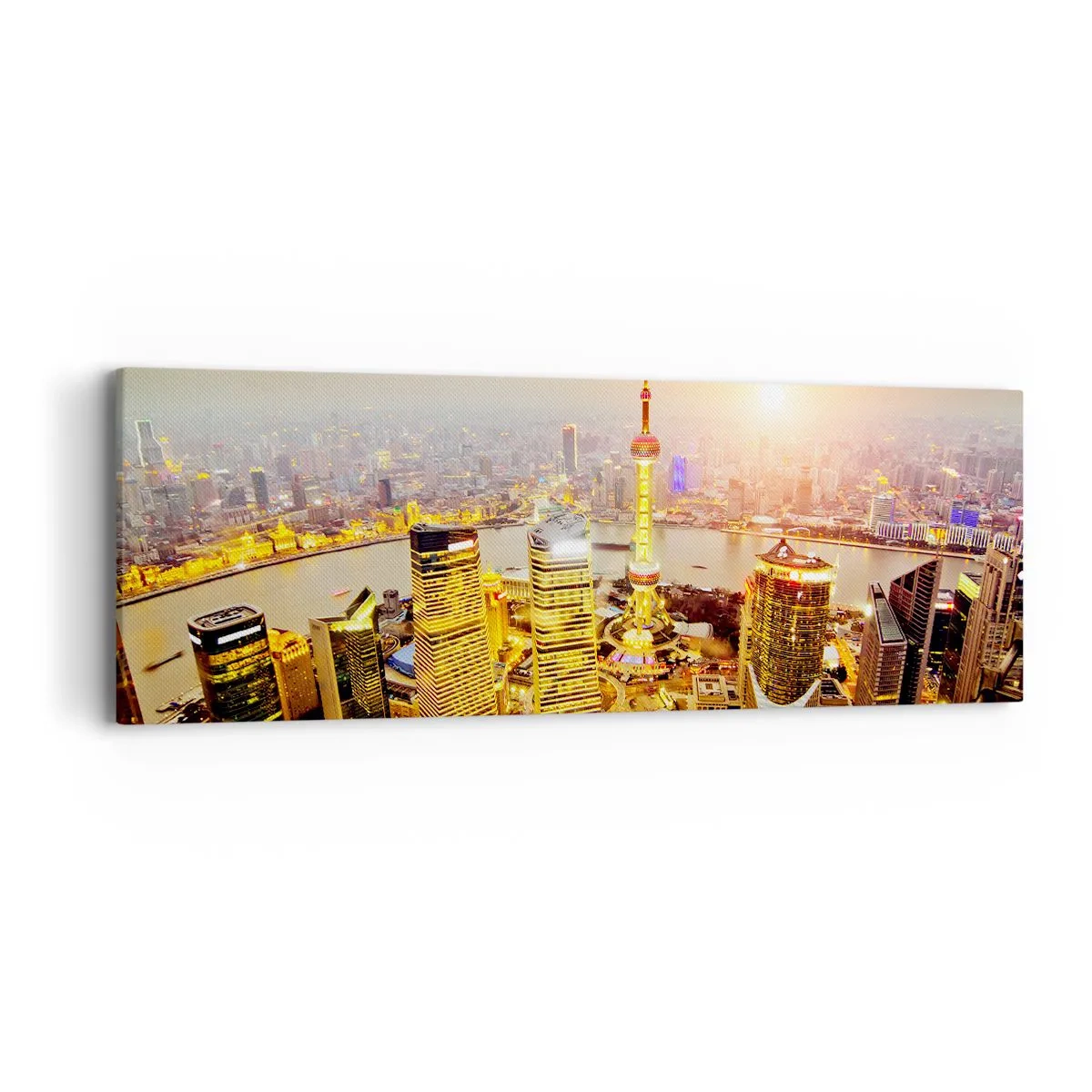 Schilderen op canvas - Aziatische droom - 90x30 cm
