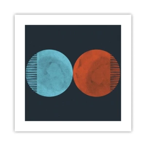 Poster - Alleen geometrie? - 40x40 cm