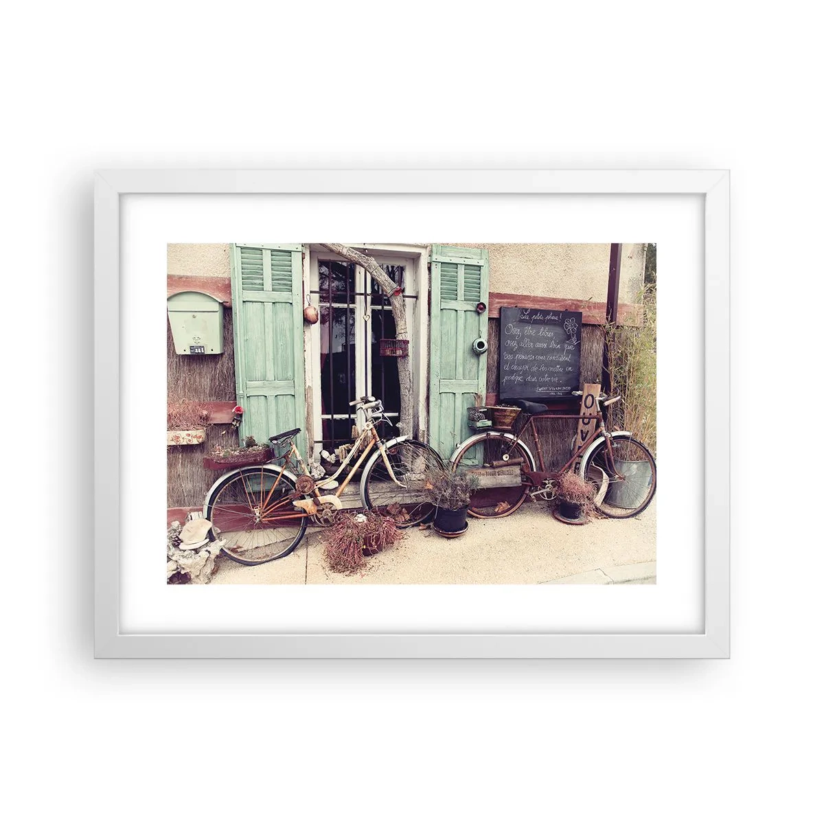 Poster in een witte lijst - Lang leve de provincie - 40x30 cm