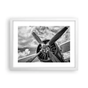 Poster in een witte lijst - Veroveraar van de lucht - 40x30 cm