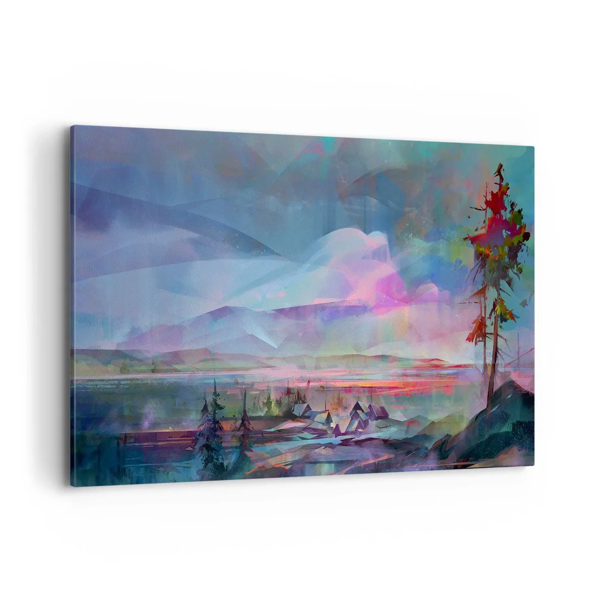 Schilderen op canvas - Onder een welwillende hemel - 120x80 cm