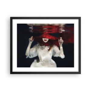 Poster in een zwarte lijst - Hatelijke godin in de Slavische mythologie - 50x40 cm