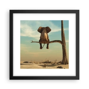 Poster in een zwarte lijst - Een nieuw gezichtspunt - 30x30 cm