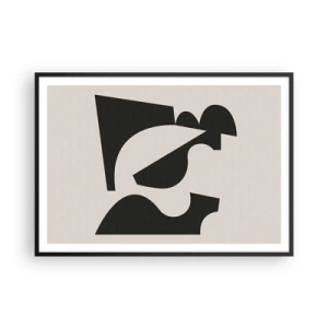 Poster in een zwarte lijst - Voor zelfassemblage - 100x70 cm