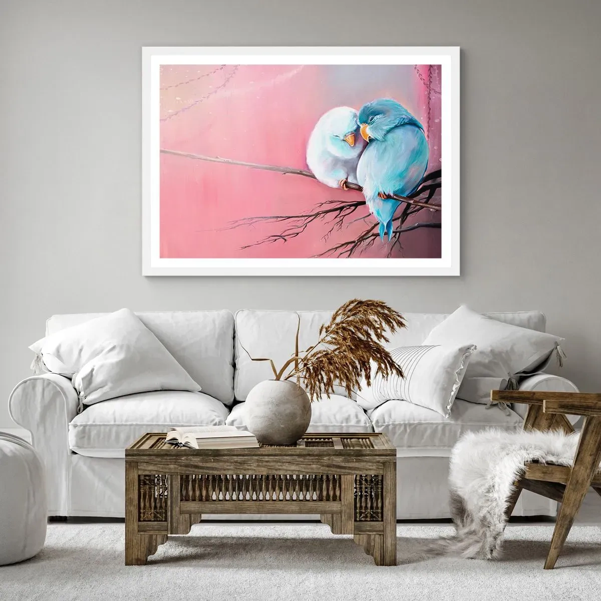 Poster in een witte lijst - Wat kan ik hier toevoegen? ... - 40x30 cm