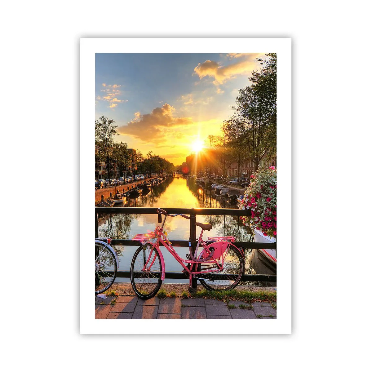 Poster - Lenteochtend in Amsterdam - 50x70 cm