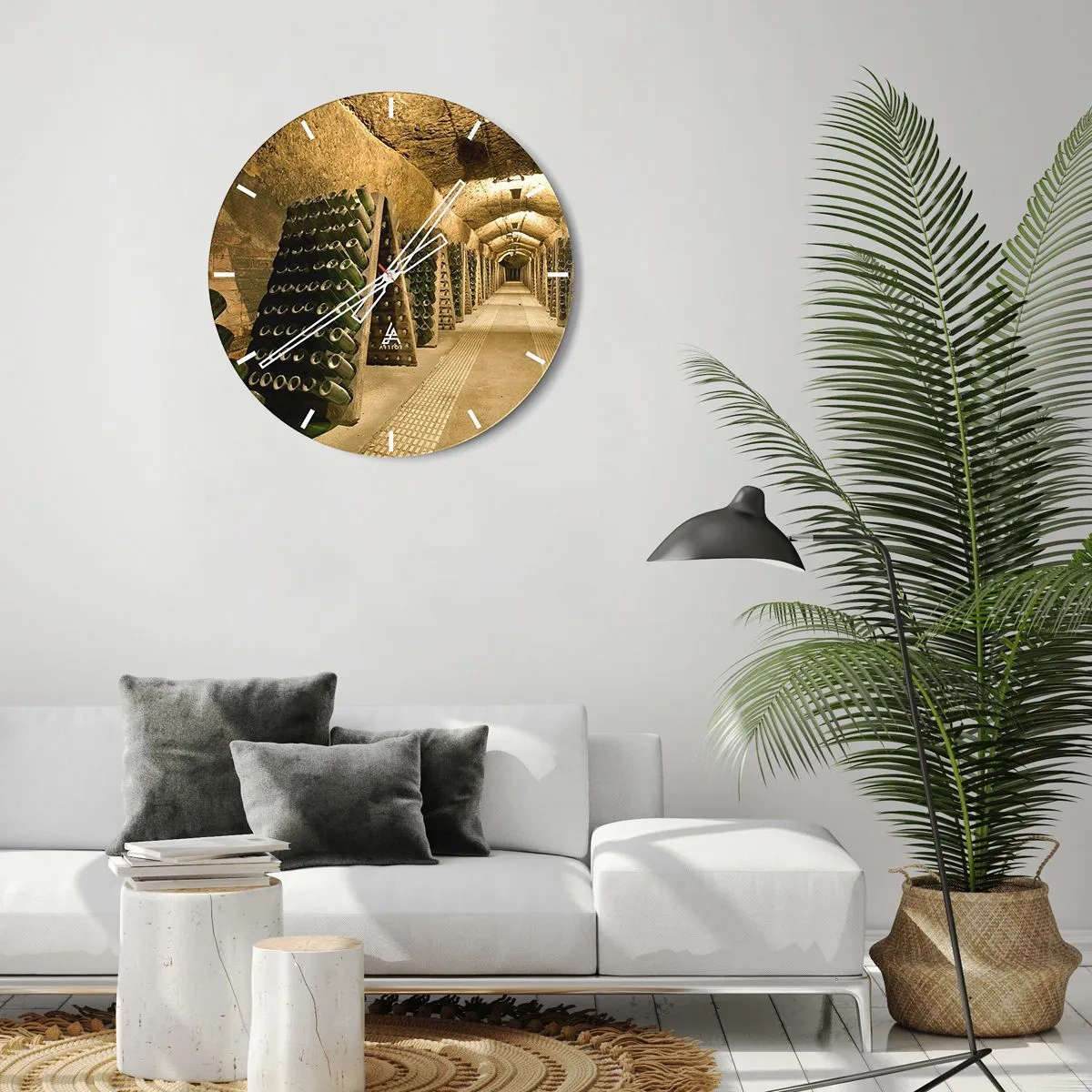 Wandklok - Klok - De geboorte van smaak - 30x30 cm