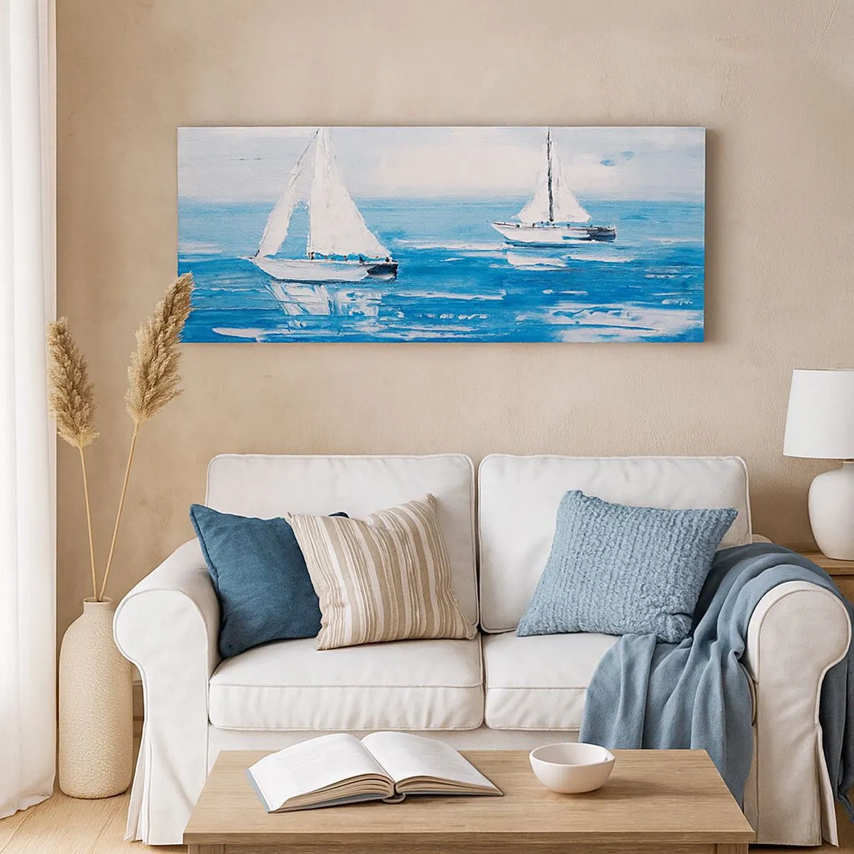 Schilderen op canvas - Met een vriend aan mijn zijde - 100x40 cm