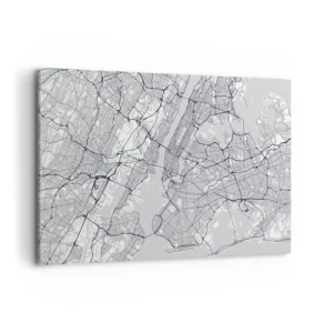 Schilderen op canvas - De anatomie van een metropool - 120x80 cm