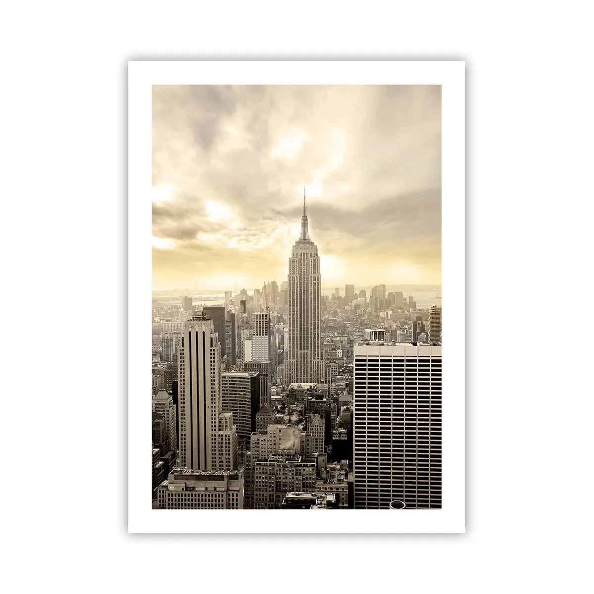 Poster - New York geweven van grijs - 50x70 cm