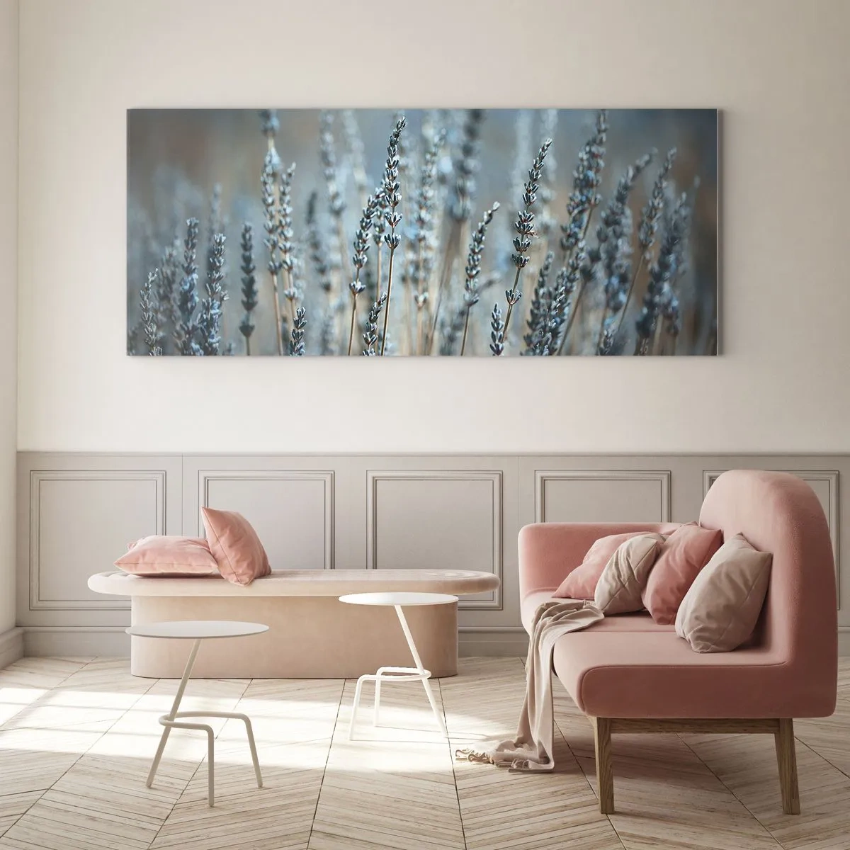 Schilderen op glas - Geurig korenveld - 120x50 cm