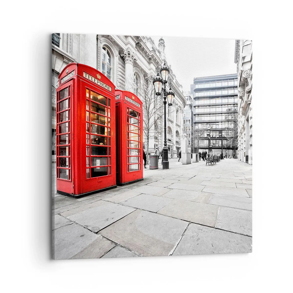 Schilderen op canvas - Welkom in Londen - 50x50 cm