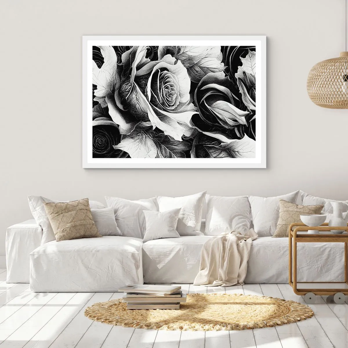 Poster in een witte lijst - Altijd een koningin - 91x61 cm