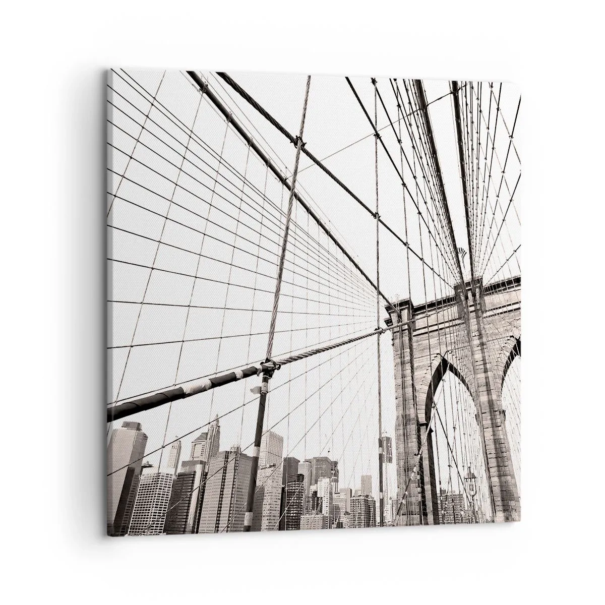 Schilderen op canvas - Kathedraal van New York - 50x50 cm