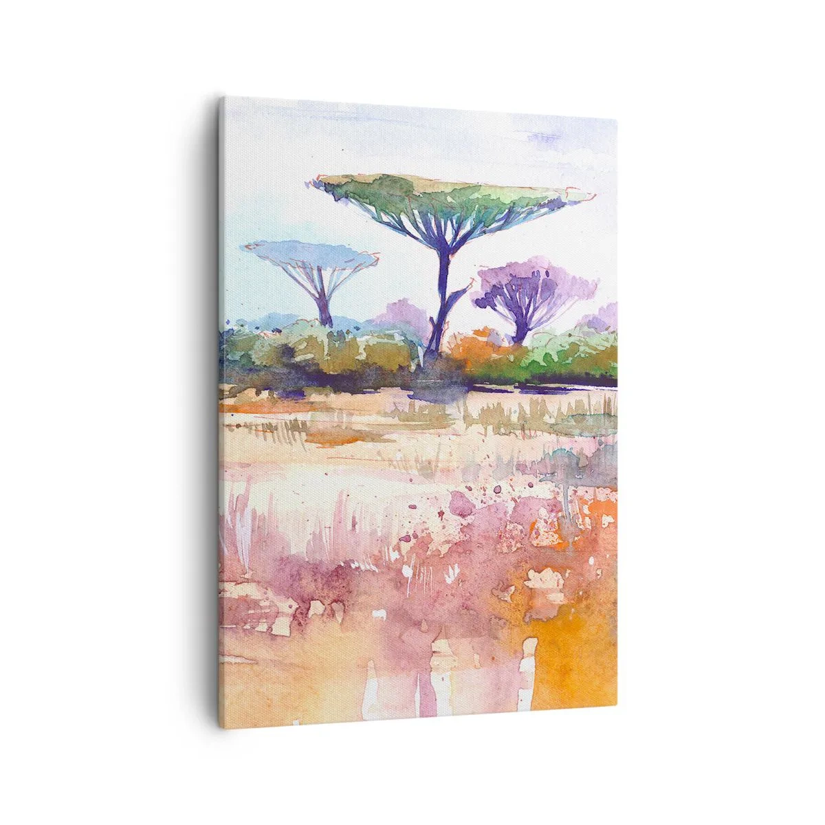 Schilderen op canvas - Savanne kleuren - 50x70 cm