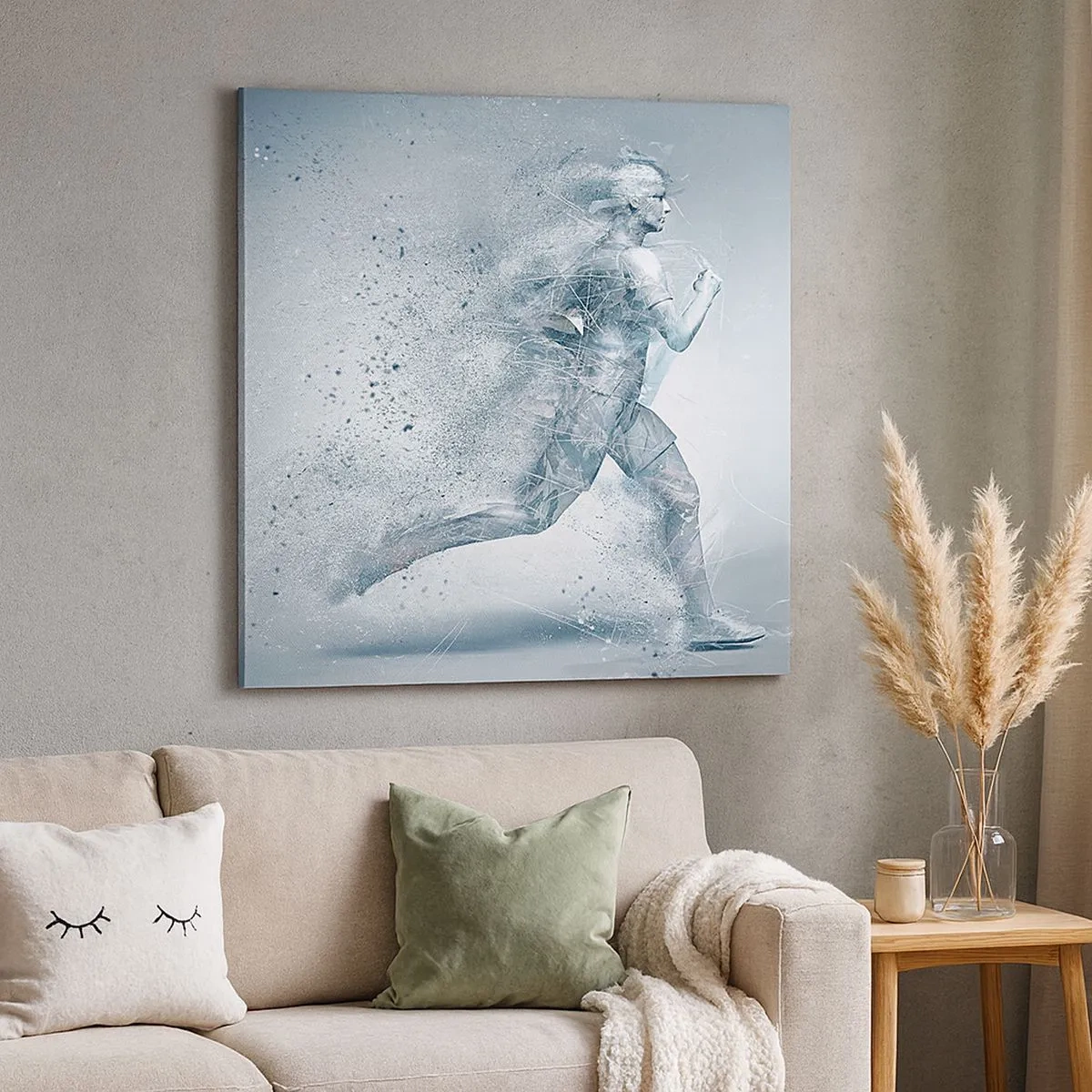 Schilderen op canvas - Kristalheldere energie - 30x30 cm