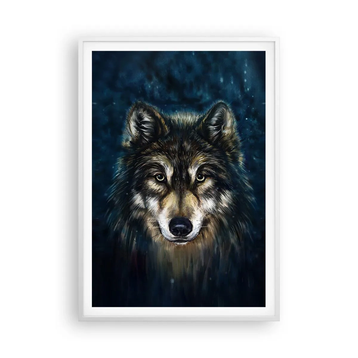 Poster in een witte lijst - Alfa? en omega - 70x100 cm