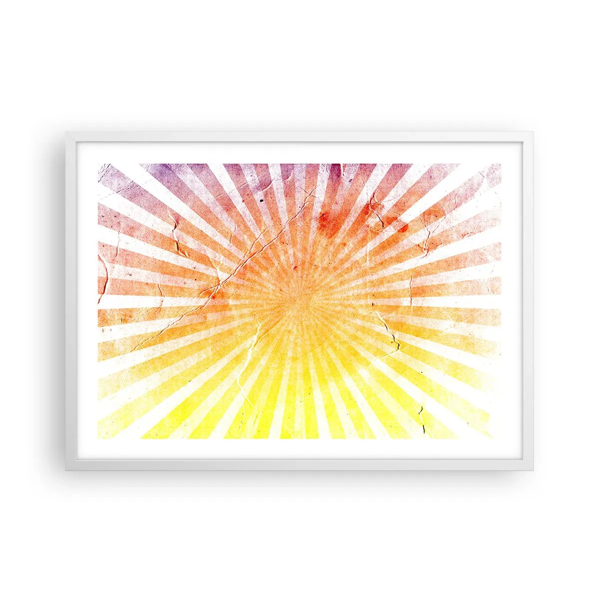 Poster in een witte lijst - Zonsopgangen en zonsondergangen - 70x50 cm
