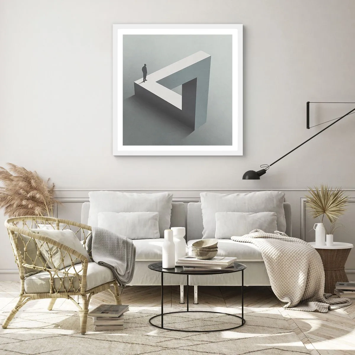 Poster in een witte lijst - Maar het is toch mogelijk - 30x30 cm