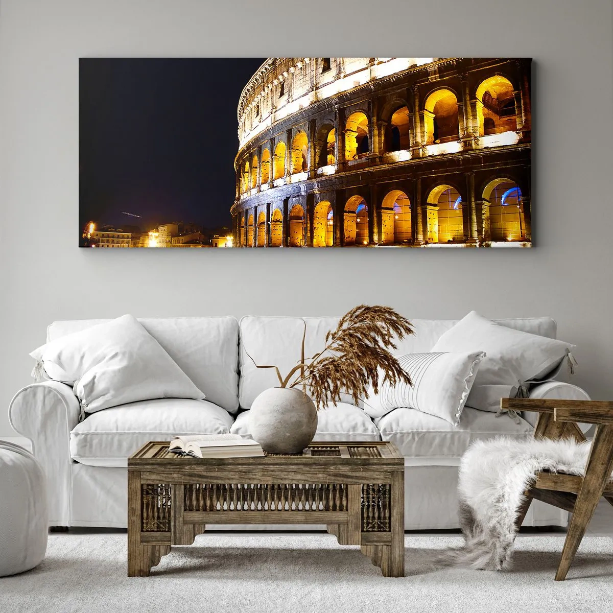 Schilderen op canvas - Het is tijd om de Olympische Spelen te starten - 120x50 cm