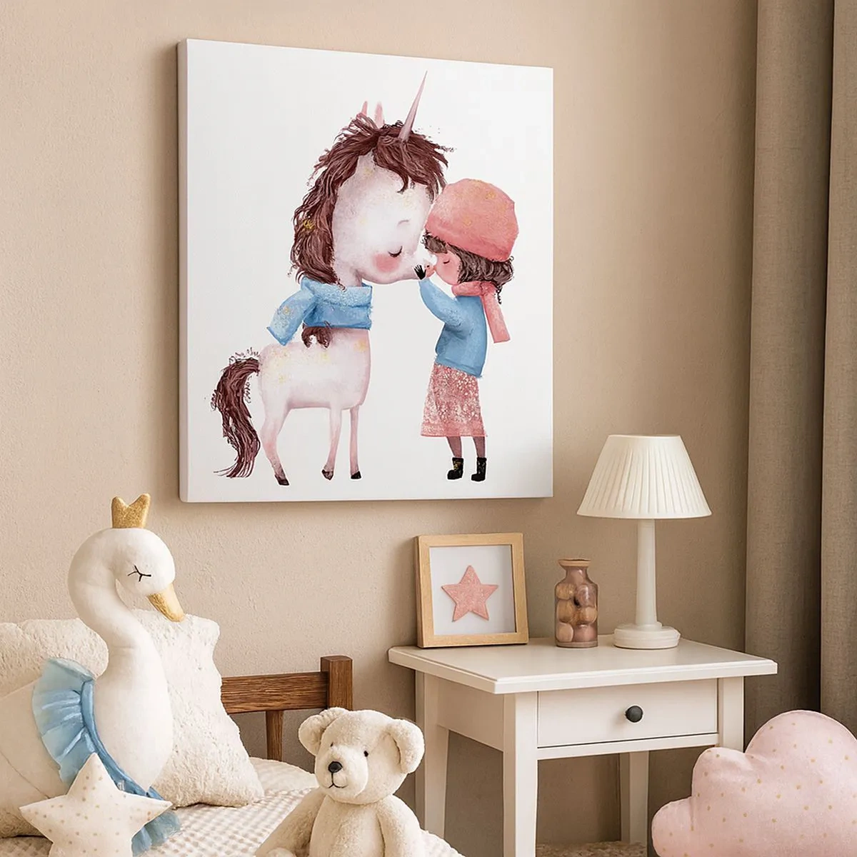 Schilderen op canvas - Een winterverhaal - 30x30 cm