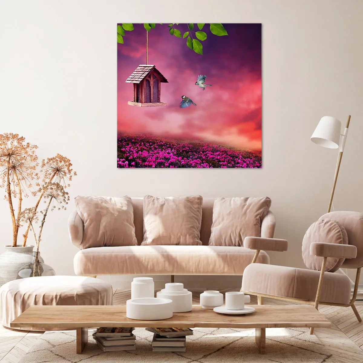 Schilderen op canvas - Uitnodiging voor het avondeten - 30x30 cm