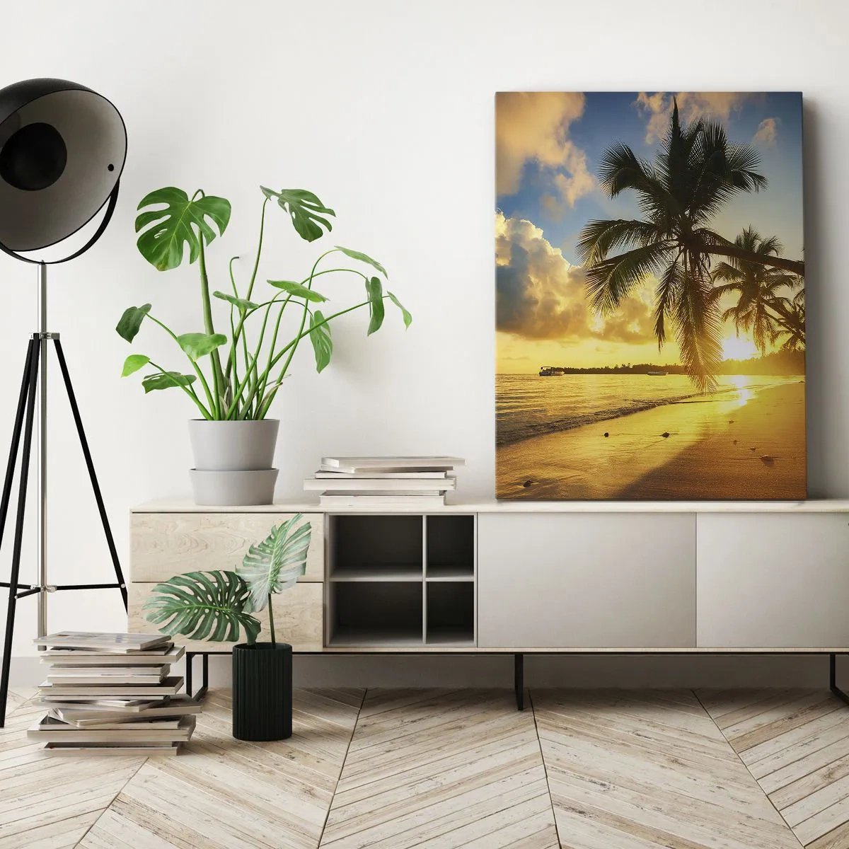 Schilderen op canvas - Caribische droom - 55x100 cm
