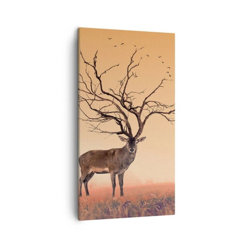 Schilderen op canvas - Prajelen - de eeuwige geest van het bos - 45x80 cm