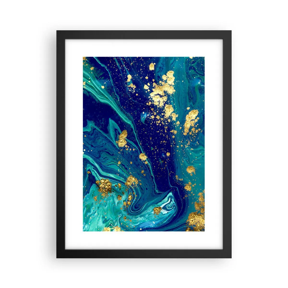 Poster in een zwarte lijst - De bloemblaadjes van de zon - 30x40 cm