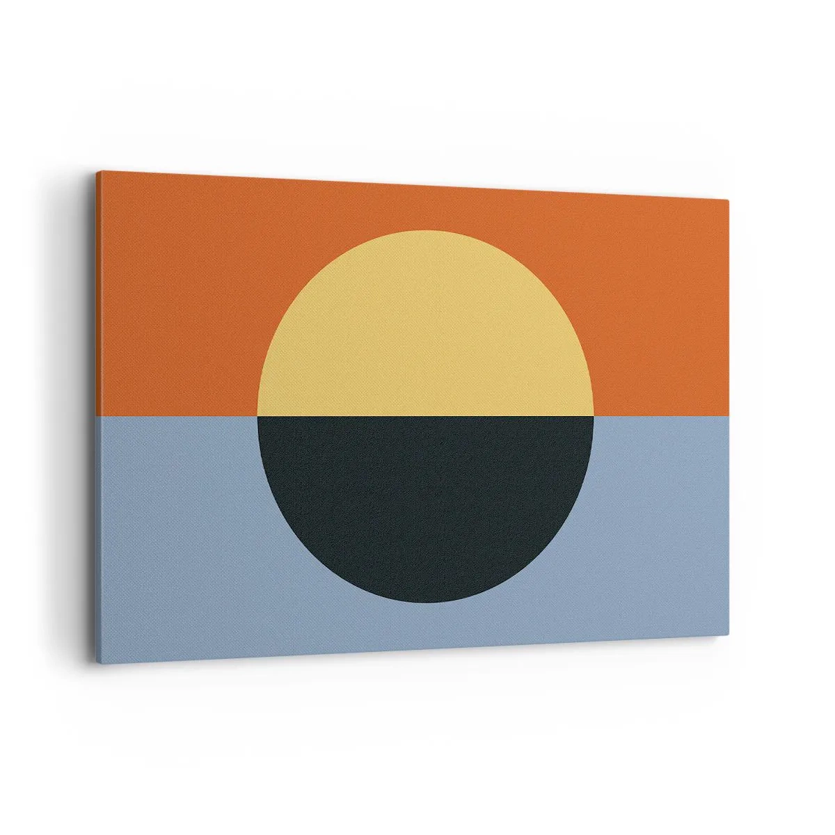 Schilderen op canvas - Een compositie van warmte en koelte - 120x80 cm