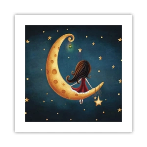 Poster - Een keer… - 40x40 cm