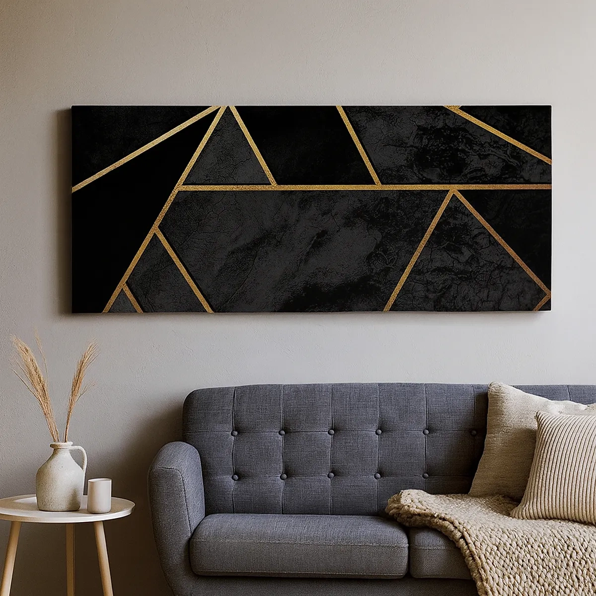 Schilderen op canvas - Duisternis en glans - 30x30 cm