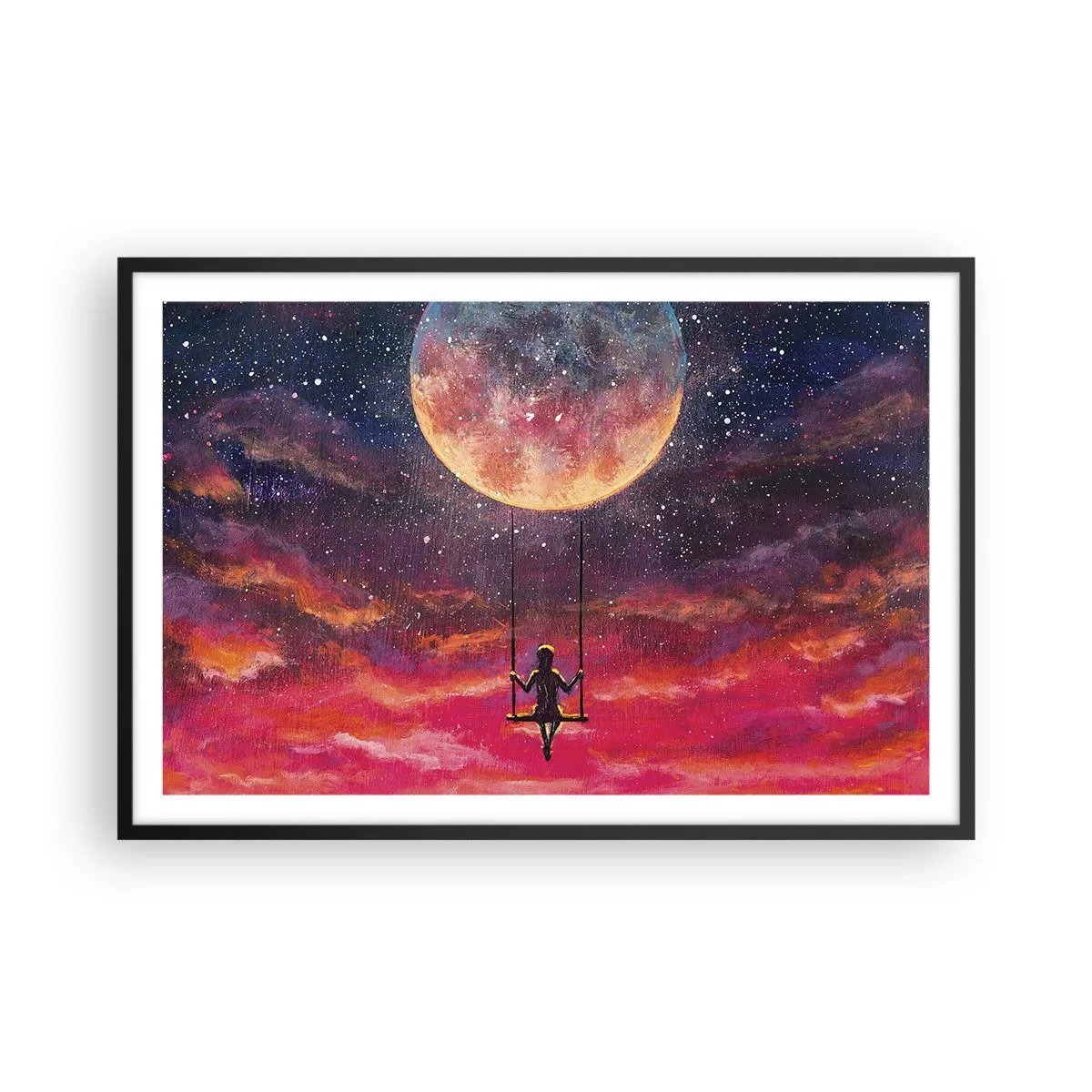 Poster in een zwarte lijst - Droom - 91x61 cm