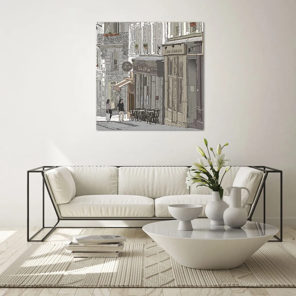 Schilderen op glas - Stadsvreugde - 30x30 cm