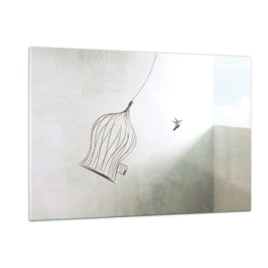 Schilderen op glas - In je element - 120x80 cm