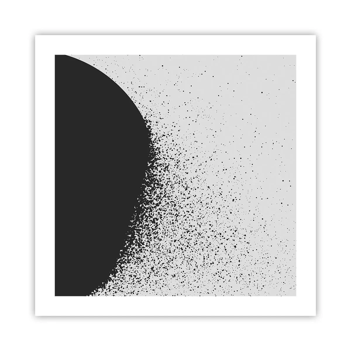 Poster - Beweging van moleculen - 50x50 cm