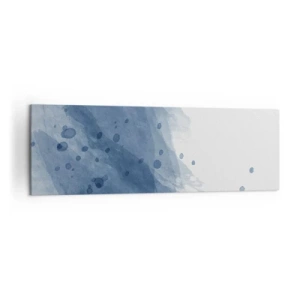 Schilderen op canvas - Blauwe tule - 160x50 cm