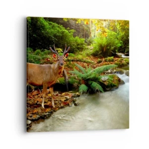 Schilderen op canvas - Welkom in mijn wereld - 40x40 cm