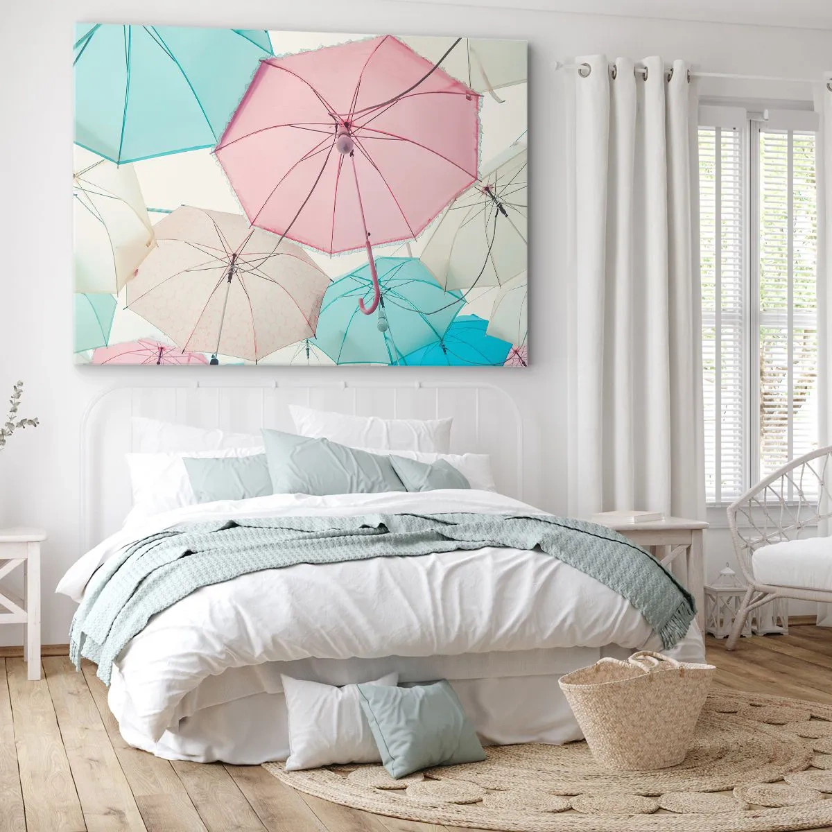 Schilderen op canvas - Soms zon, soms regen - 120x80 cm