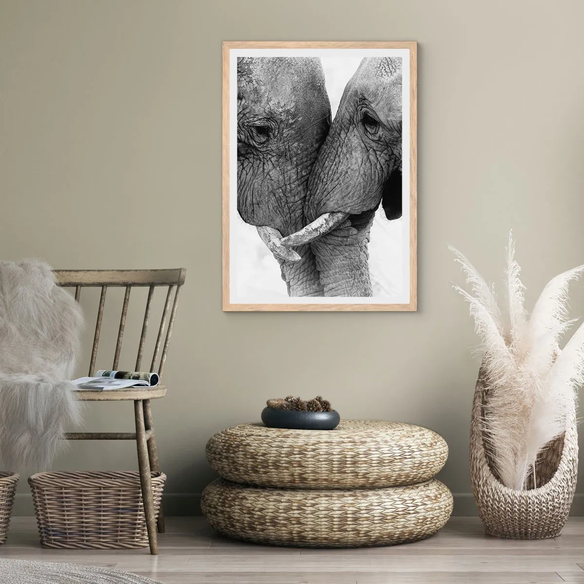 Een poster in een licht eiken lijst - Oprechte bekentenis - 50x70 cm