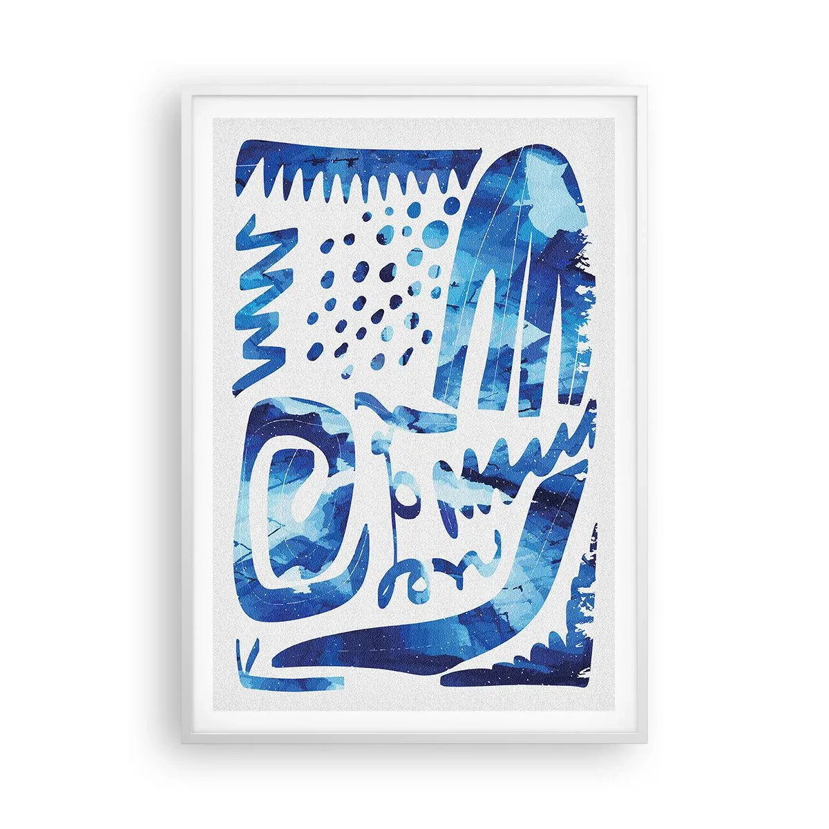 Poster in een witte lijst - Terug naar de wortels - 70x100 cm