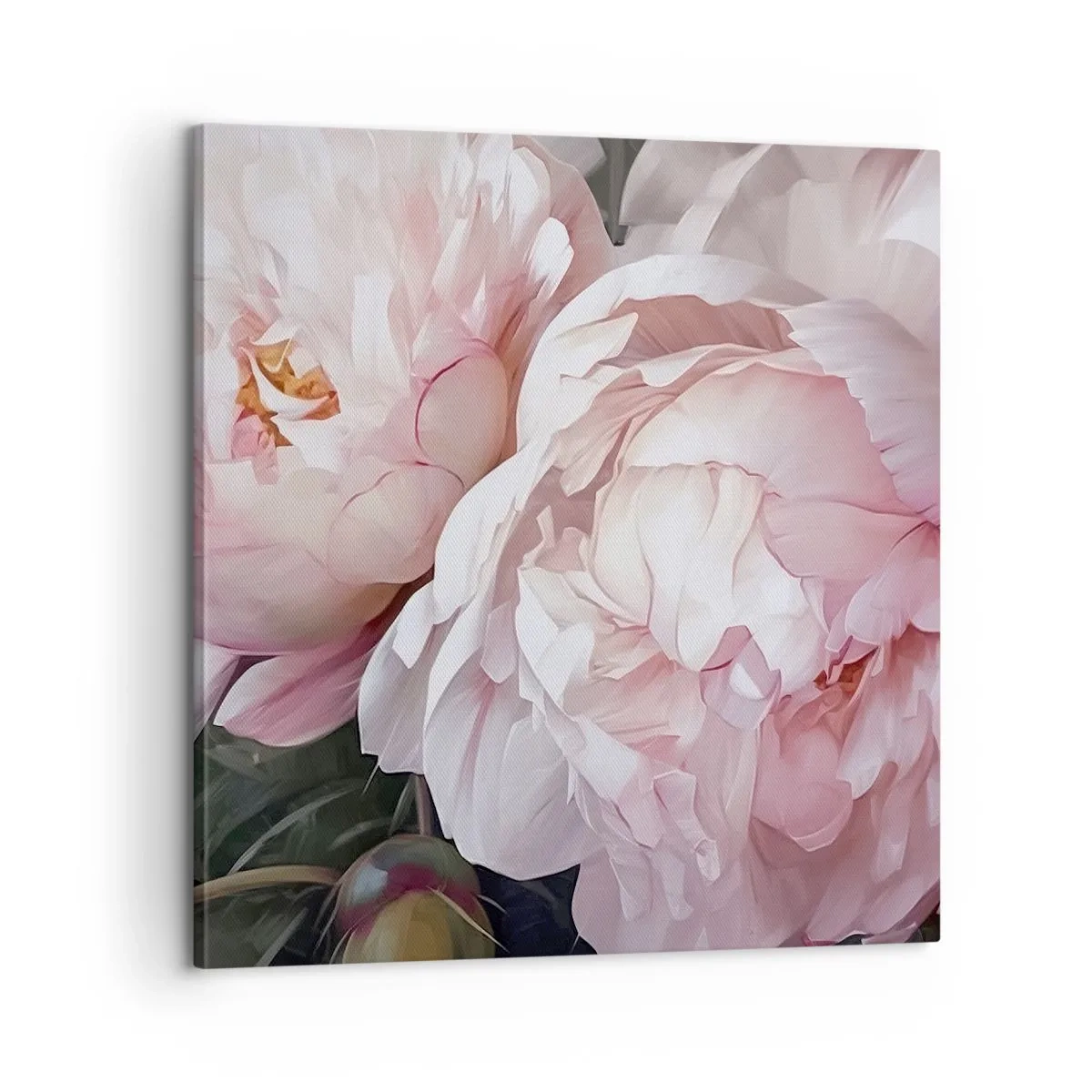 Schilderen op canvas - In bloei gestopt - 60x60 cm