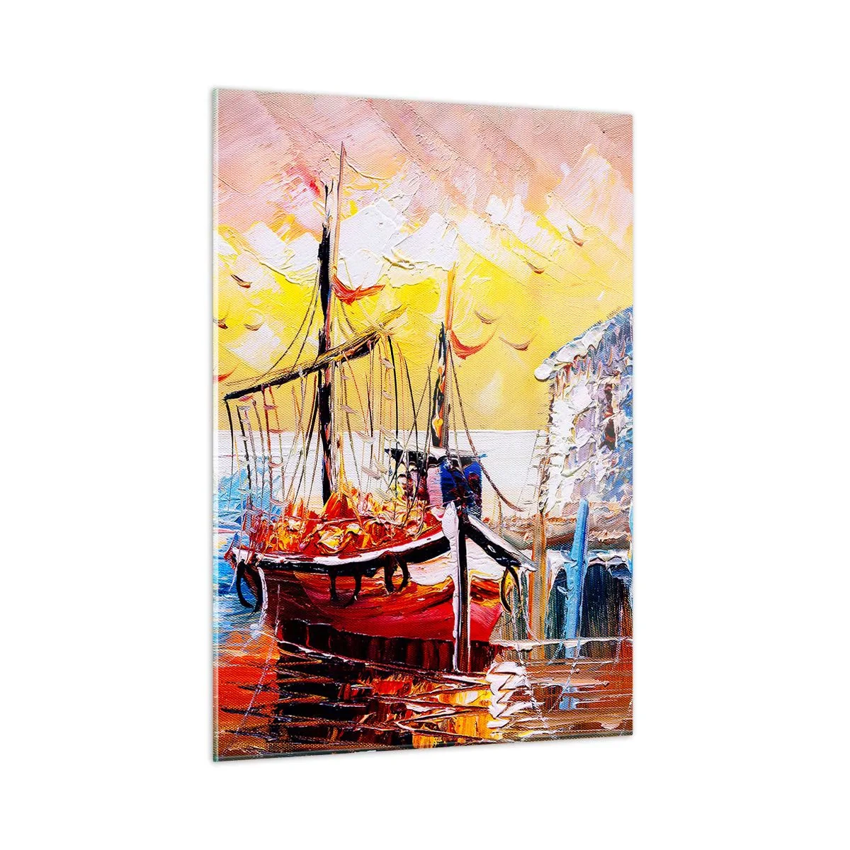 Schilderen op glas - Gelukkige terugkeer - 50x70 cm